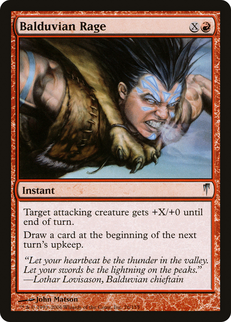 Balduvian Rage (CSP-076) - Coldsnap - Premium MTG Single from Wizards of the Coast - Just $0.08! Shop now at Game Crave Tournament Store