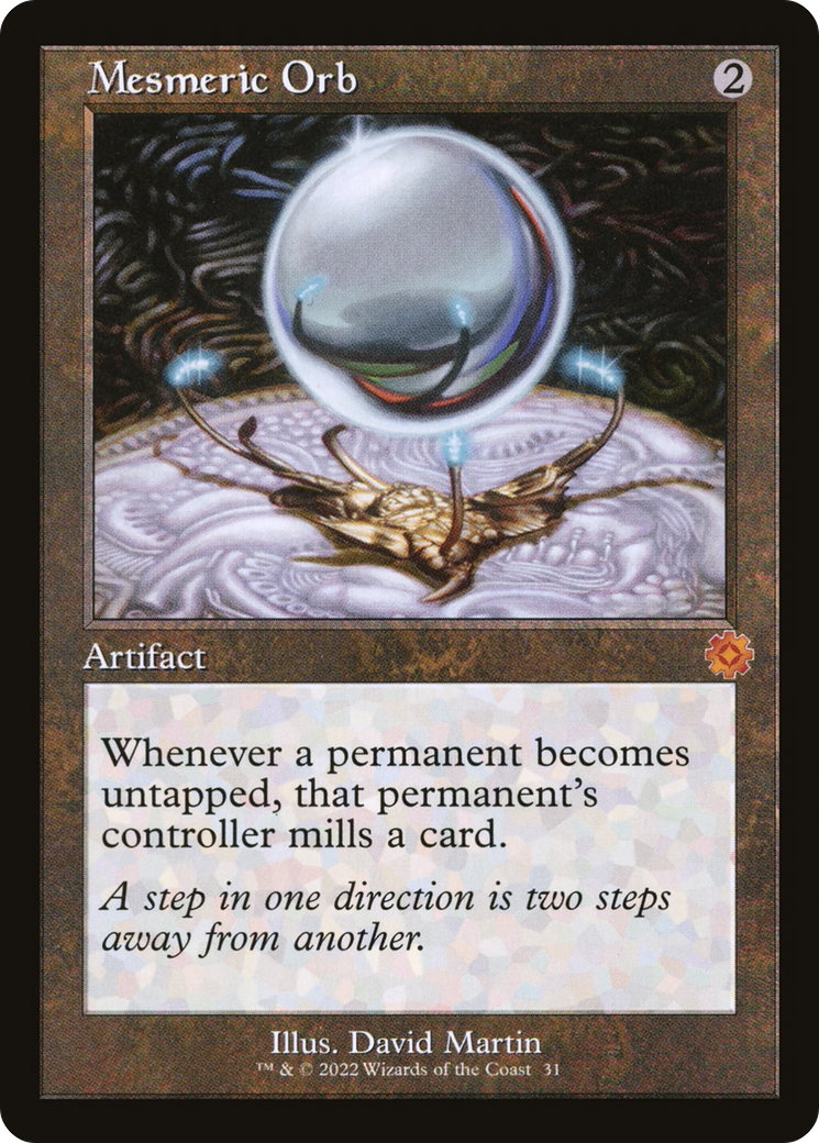 Mesmeric Orb (BRR-031) - The Brothers' War Retro Artifacts Foil - Premium MTG Single from Wizards of the Coast - Just $4.70! Shop now at Game Crave Tournament Store