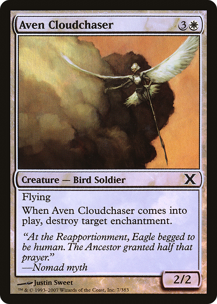 Aven Cloudchaser (10E-07★) - Tenth Edition Foil - Premium MTG Single from Wizards of the Coast - Just $0.32! Shop now at Game Crave Tournament Store