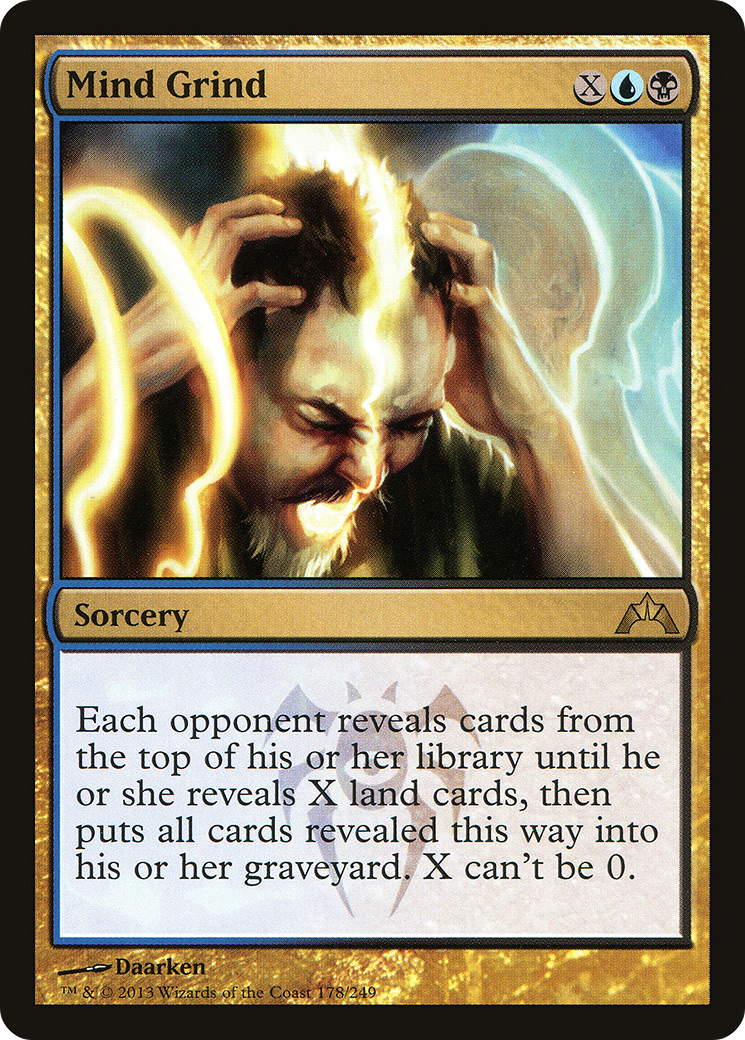 Mind Grind (GTC-178) - Gatecrash Foil - Premium MTG Single from Wizards of the Coast - Just $8.71! Shop now at Game Crave Tournament Store