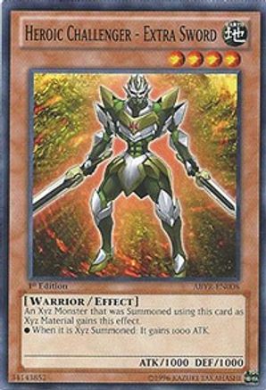 Heroic Challenger - Extra Sword (ABYR-EN008) - Abyss Rising 1st Edition - Premium Yugioh Single from Konami - Just $0.31! Shop now at Game Crave Tournament Store