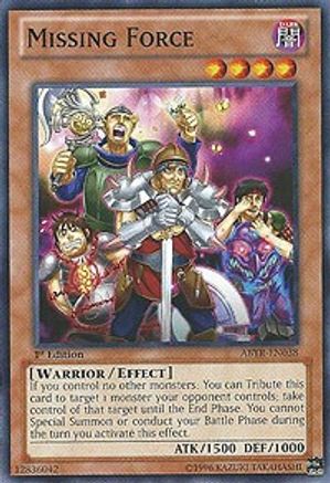 Missing Force (ABYR-EN038) - Abyss Rising Unlimited - Premium Yugioh Single from Konami - Just $0.38! Shop now at Game Crave Tournament Store