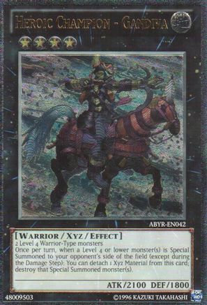 Heroic Champion - Gandiva (UTR) (ABYR-EN042) - Abyss Rising Unlimited - Premium Yugioh Single from Konami - Just $0.80! Shop now at Game Crave Tournament Store