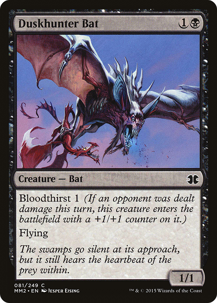 Duskhunter Bat (MM2-081) - Modern Masters 2015 - Premium MTG Single from Wizards of the Coast - Just $0.25! Shop now at Game Crave Tournament Store