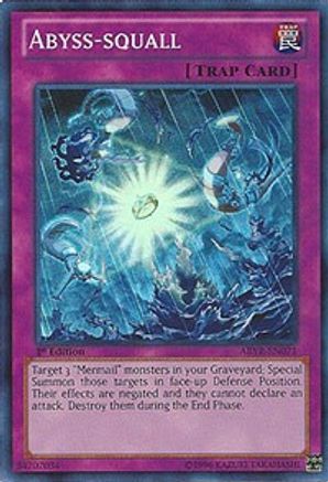 Abyss-squall (ABYR-EN071) - Abyss Rising 1st Edition - Premium Yugioh Single from Konami - Just $0.53! Shop now at Game Crave Tournament Store