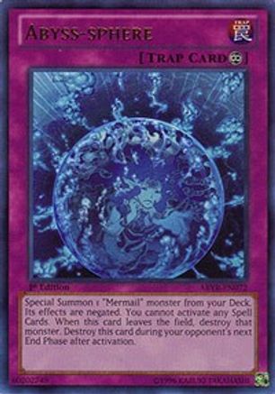 Abyss-sphere (ABYR-EN072) - Abyss Rising 1st Edition - Premium Yugioh Single from Konami - Just $5.30! Shop now at Game Crave Tournament Store