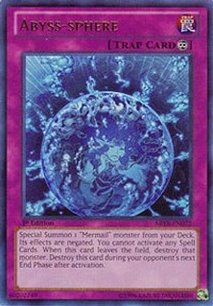 Abyss-sphere (UTR) (ABYR-EN072) - Abyss Rising 1st Edition - Premium Yugioh Single from Konami - Just $18.06! Shop now at Game Crave Tournament Store