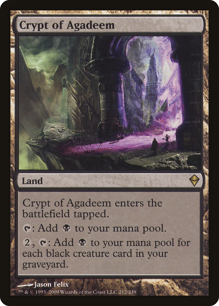 Crypt of Agadeem (ZEN-212) - Zendikar - Premium MTG Single from Wizards of the Coast - Just $1.42! Shop now at Game Crave Tournament Store