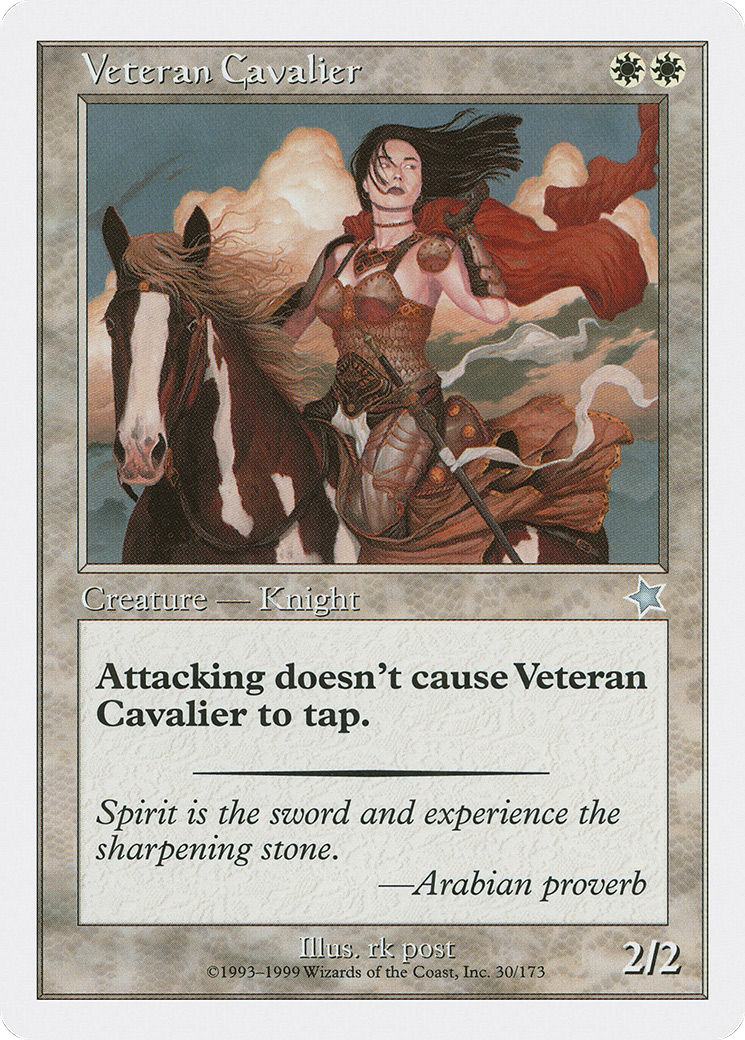 Veteran Cavalier (S99-030) - Starter 1999 - Premium MTG Single from Wizards of the Coast - Just $0.46! Shop now at Game Crave Tournament Store