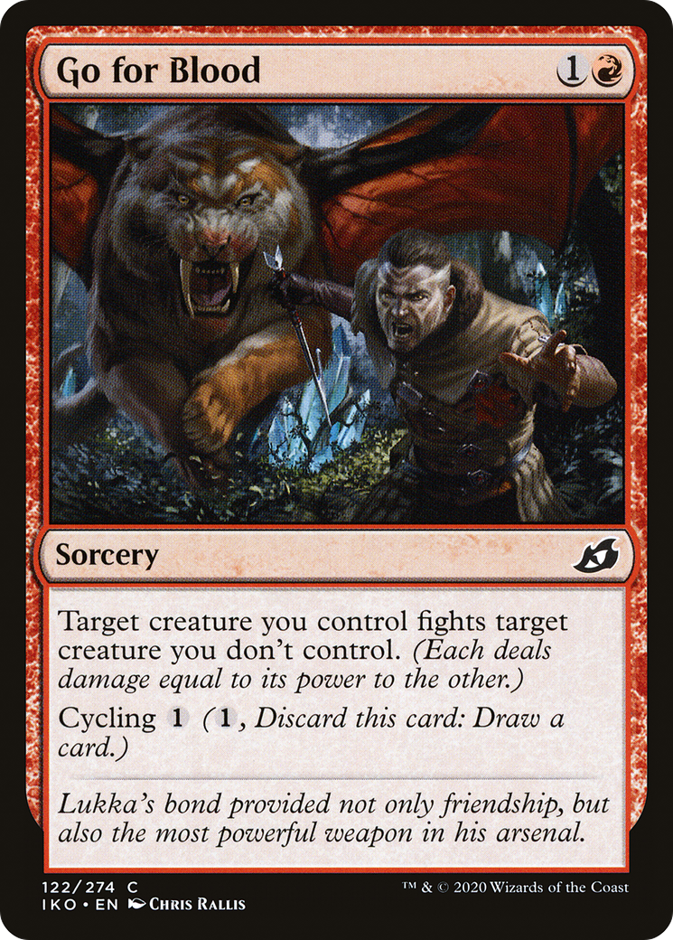 Go for Blood (IKO-122) - Ikoria: Lair of Behemoths Foil - Premium MTG Single from Wizards of the Coast - Just $0.08! Shop now at Game Crave Tournament Store