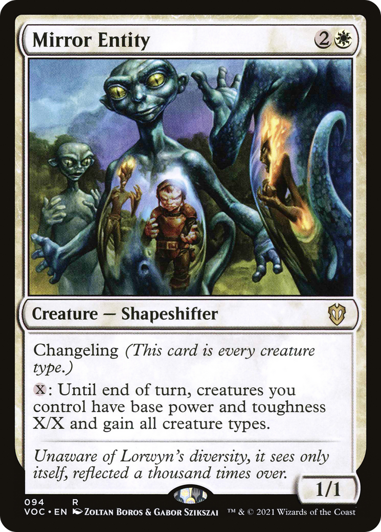Mirror Entity (VOC-094) - Crimson Vow Commander - Premium MTG Single from Wizards of the Coast - Just $0.47! Shop now at Game Crave Tournament Store
