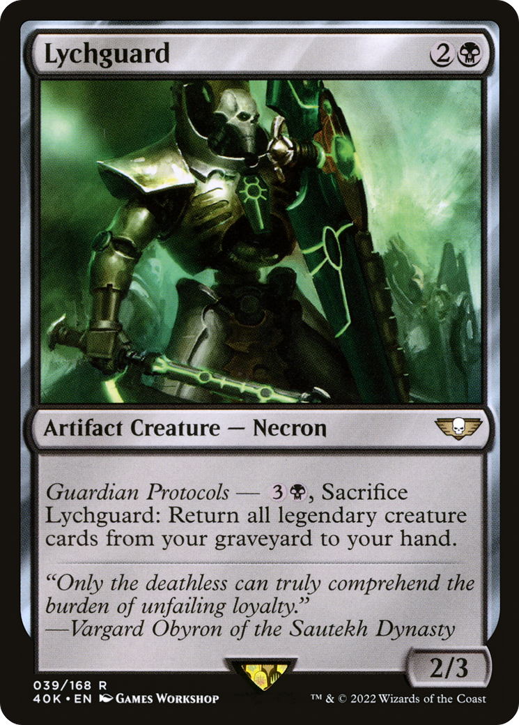 Lychguard (40K-039) - Warhammer 40,000 Commander - Premium MTG Single from Wizards of the Coast - Just $0.08! Shop now at Game Crave Tournament Store
