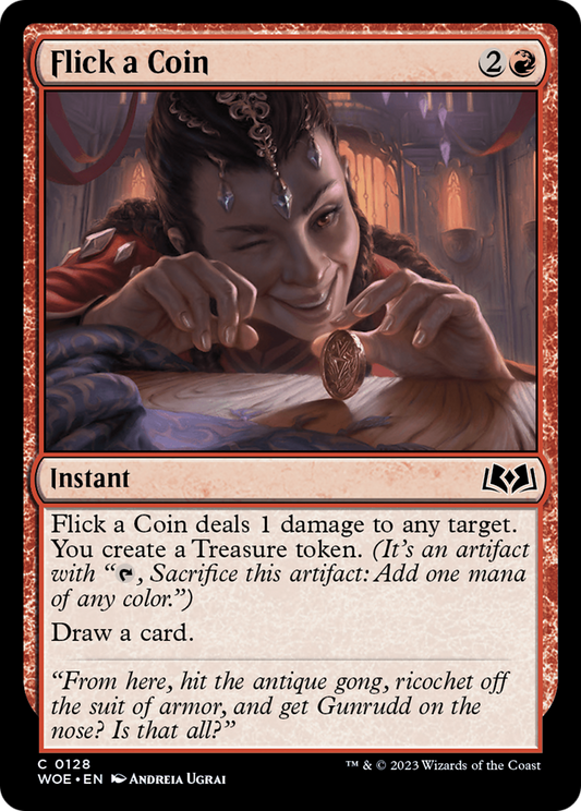 Flick a Coin (WOE-128) - Wilds of Eldraine - Premium MTG Single from Wizards of the Coast - Just $0.08! Shop now at Game Crave Tournament Store