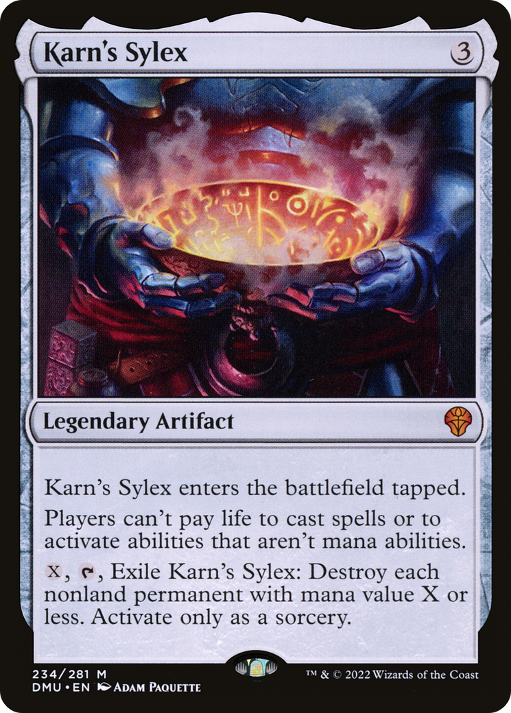 Karn's Sylex (DMU-234) - Dominaria United Foil - Premium MTG Single from Wizards of the Coast - Just $0.90! Shop now at Game Crave Tournament Store