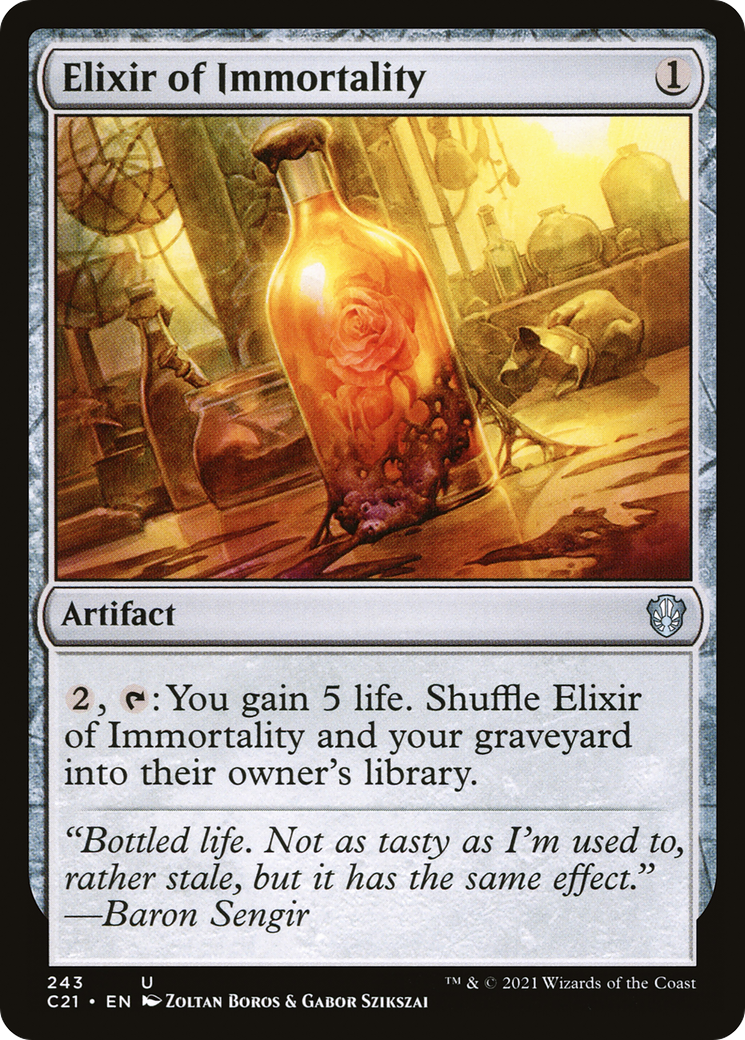 Elixir of Immortality (C21-243) - Commander 2021 - Premium MTG Single from Wizards of the Coast - Just $0.19! Shop now at Game Crave Tournament Store