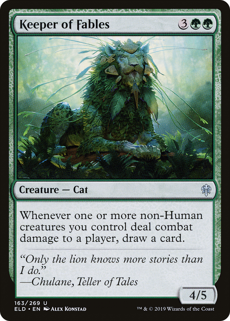 Keeper of Fables (ELD-163) - Throne of Eldraine Foil - Premium MTG Single from Wizards of the Coast - Just $0.39! Shop now at Game Crave Tournament Store