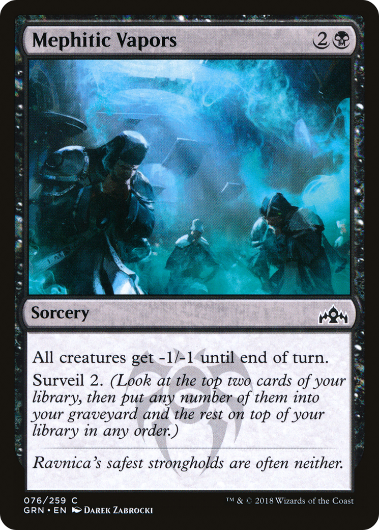 Mephitic Vapors (GRN-076) - Guilds of Ravnica - Premium MTG Single from Wizards of the Coast - Just $0.25! Shop now at Game Crave Tournament Store