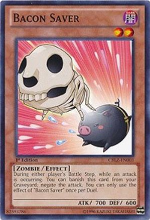 Bacon Saver (CBLZ-EN003) - Cosmo Blazer Unlimited - Premium Yugioh Single from Konami - Just $0.25! Shop now at Game Crave Tournament Store