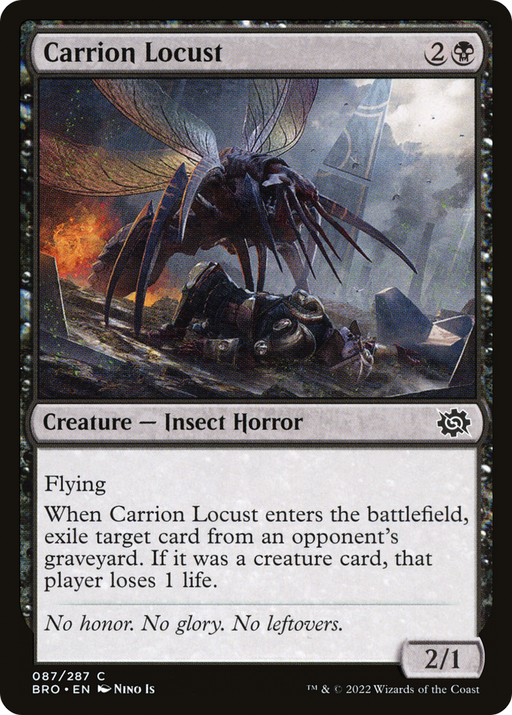 Carrion Locust (BRO-087) - The Brothers' War - Premium MTG Single from Wizards of the Coast - Just $0.25! Shop now at Game Crave Tournament Store