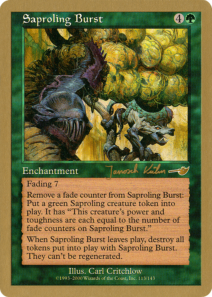 Saproling Burst (WC00-JK113) - World Championship Decks 2000 - Premium MTG Single from Wizards of the Coast - Just $0.08! Shop now at Game Crave Tournament Store