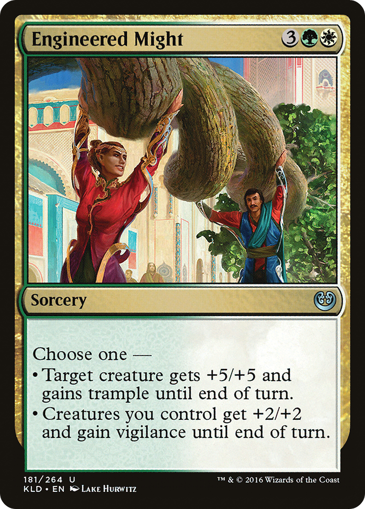Engineered Might (KLD-181) - Kaladesh Foil - Premium MTG Single from Wizards of the Coast - Just $0.08! Shop now at Game Crave Tournament Store