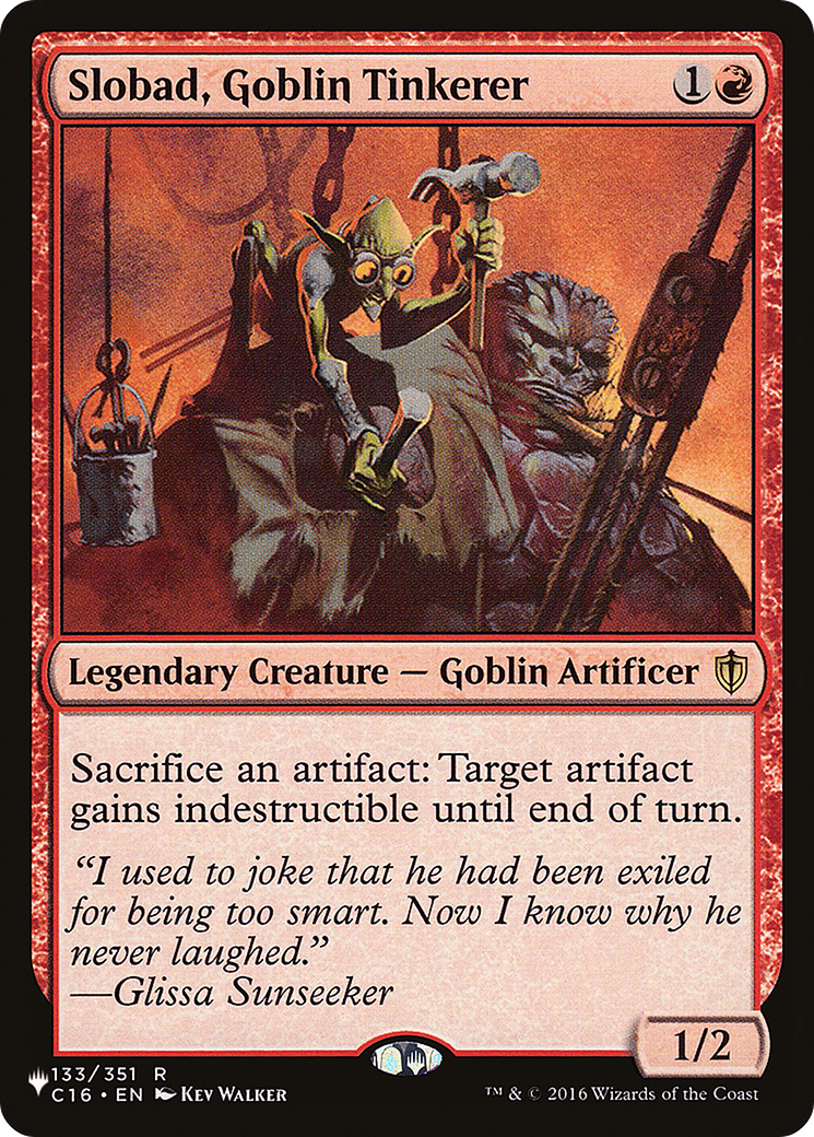 Slobad, Goblin Tinkerer (PLIST-985) - The List - Premium MTG Single from Wizards of the Coast - Just $0.11! Shop now at Game Crave Tournament Store