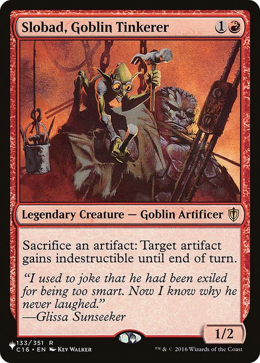 Slobad, Goblin Tinkerer (PLIST-985) - The List - Premium MTG Single from Wizards of the Coast - Just $0.11! Shop now at Game Crave Tournament Store