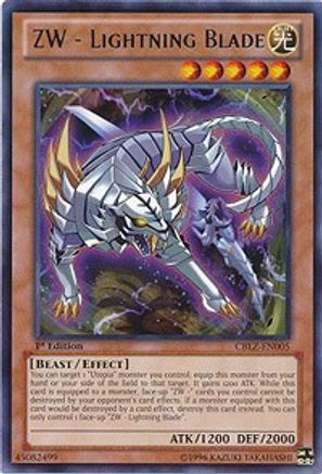 ZW - Lightning Blade (CBLZ-EN005) - Cosmo Blazer 1st Edition - Premium Yugioh Single from Konami - Just $0.85! Shop now at Game Crave Tournament Store