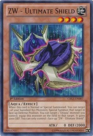 ZW - Ultimate Shield (CBLZ-EN007) - Cosmo Blazer 1st Edition - Premium Yugioh Single from Konami - Just $0.25! Shop now at Game Crave Tournament Store