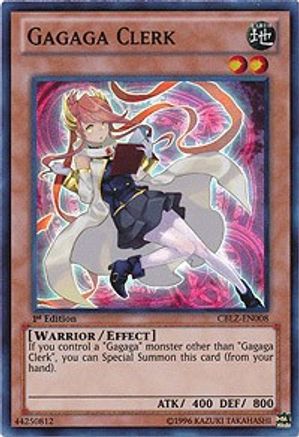 Gagaga Clerk (CBLZ-EN008) - Cosmo Blazer 1st Edition - Premium Yugioh Single from Konami - Just $2.73! Shop now at Game Crave Tournament Store