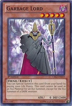 Garbage Lord (CBLZ-EN019) - Cosmo Blazer Unlimited - Premium Yugioh Single from Konami - Just $0.46! Shop now at Game Crave Tournament Store