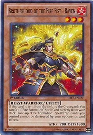 Brotherhood of the Fire Fist - Raven (CBLZ-EN022) - Cosmo Blazer Unlimited - Premium Yugioh Single from Konami - Just $0.25! Shop now at Game Crave Tournament Store