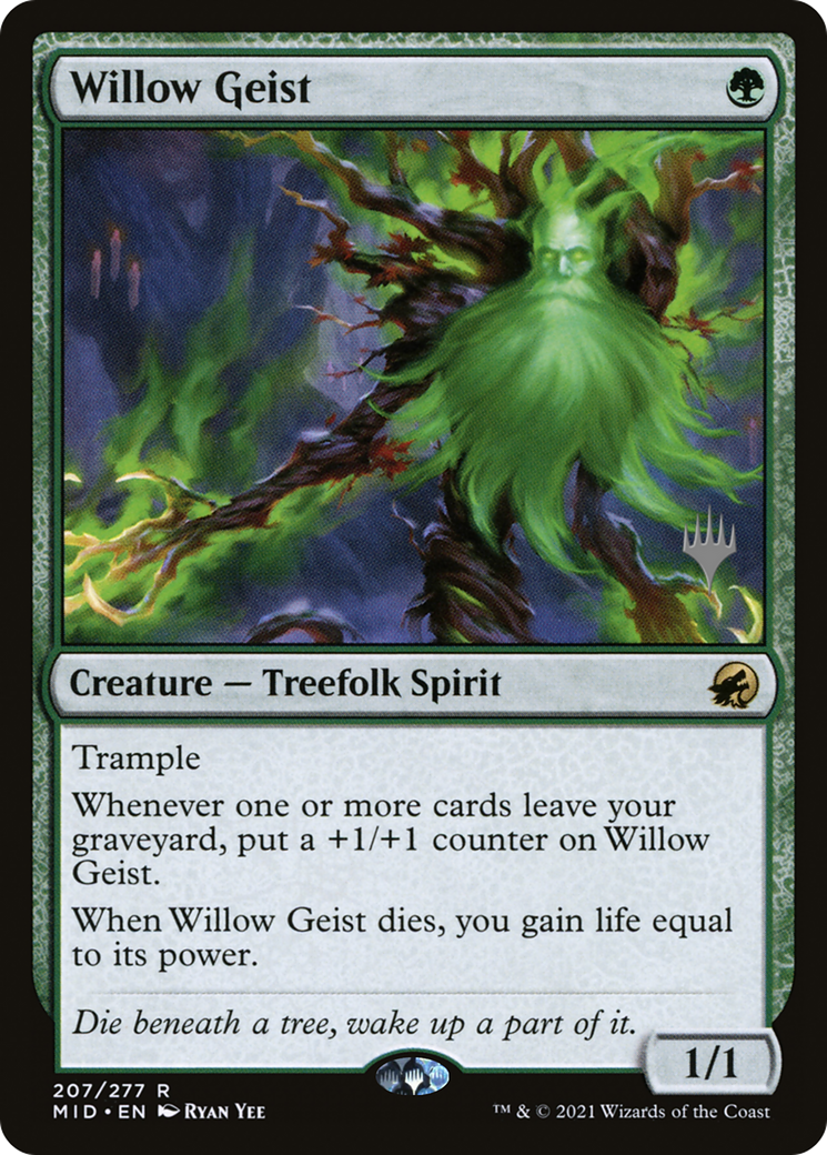 Willow Geist (PMID-207P) - Innistrad: Midnight Hunt Promos Foil - Premium MTG Single from Wizards of the Coast - Just $0.10! Shop now at Game Crave Tournament Store