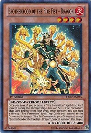Brotherhood of the Fire Fist - Dragon (CBLZ-EN025) - Cosmo Blazer Unlimited - Premium Yugioh Single from Konami - Just $0.10! Shop now at Game Crave Tournament Store