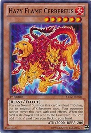 Hazy Flame Cerbereus (CBLZ-EN028) - Cosmo Blazer Unlimited - Premium Yugioh Single from Konami - Just $0.25! Shop now at Game Crave Tournament Store