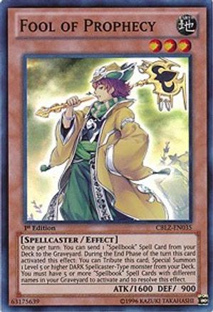 Fool of Prophecy (CBLZ-EN035) - Cosmo Blazer 1st Edition - Premium Yugioh Single from Konami - Just $0.57! Shop now at Game Crave Tournament Store