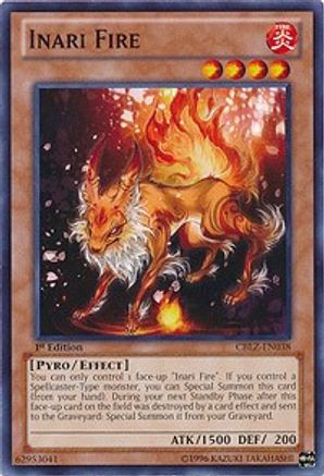 Inari Fire (CBLZ-EN038) - Cosmo Blazer 1st Edition - Premium Yugioh Single from Konami - Just $0.25! Shop now at Game Crave Tournament Store