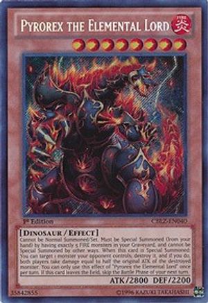 Pyrorex the Elemental Lord (CBLZ-EN040) - Cosmo Blazer Unlimited - Premium Yugioh Single from Konami - Just $0.91! Shop now at Game Crave Tournament Store