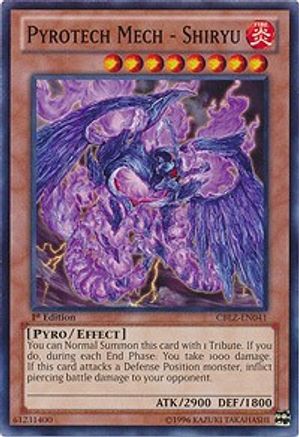 Pyrotech Mech - Shiryu (CBLZ-EN041) - Cosmo Blazer 1st Edition - Premium Yugioh Single from Konami - Just $0.25! Shop now at Game Crave Tournament Store