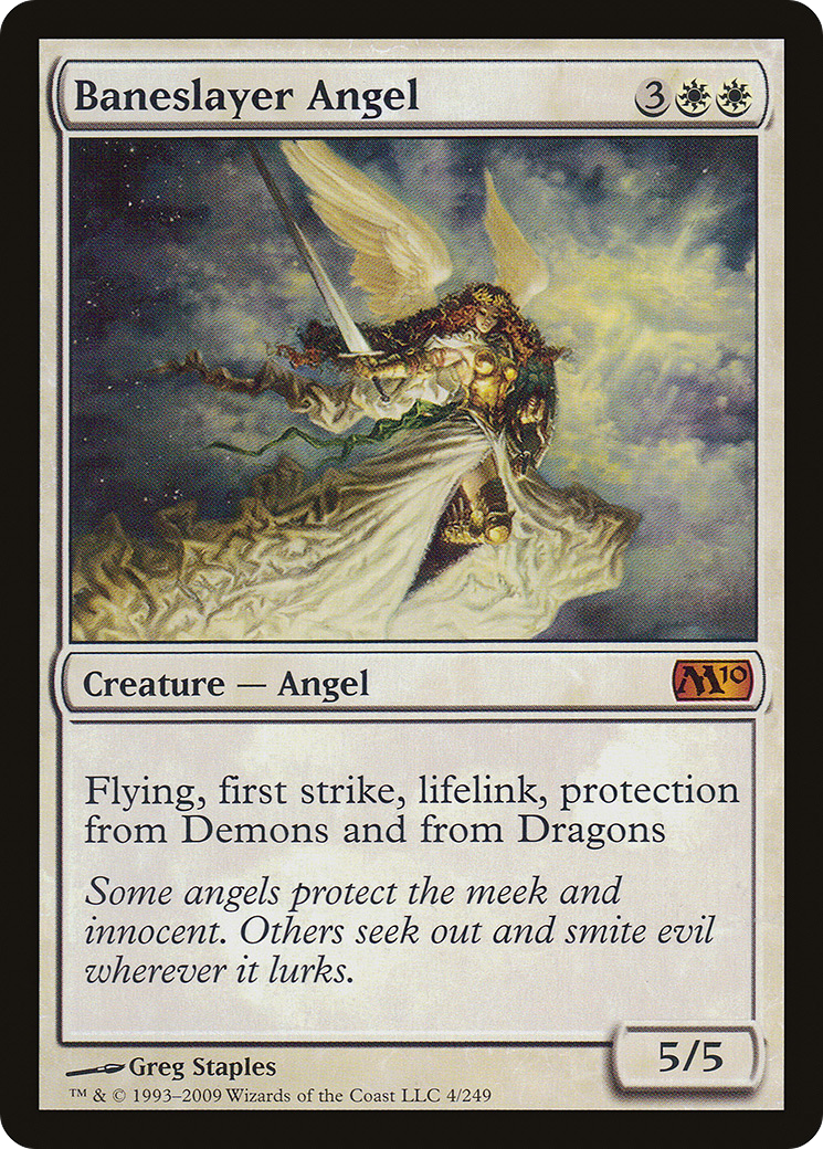 Baneslayer Angel (M10-004) - Magic 2010 - Premium MTG Single from Wizards of the Coast - Just $3.37! Shop now at Game Crave Tournament Store