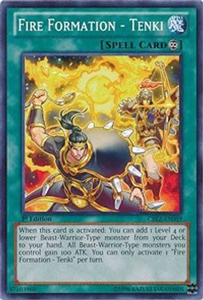 Fire Formation - Tenki (CBLZ-EN059) - Cosmo Blazer 1st Edition - Premium Yugioh Single from Konami - Just $0.25! Shop now at Game Crave Tournament Store