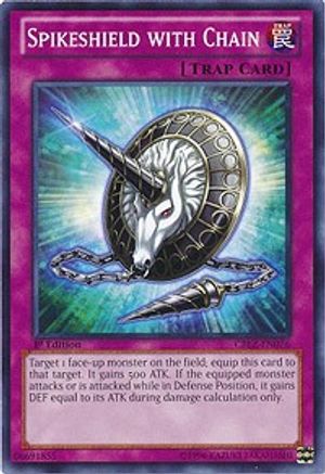Spikeshield with Chain (CBLZ-EN076) - Cosmo Blazer 1st Edition - Premium Yugioh Single from Konami - Just $0.25! Shop now at Game Crave Tournament Store