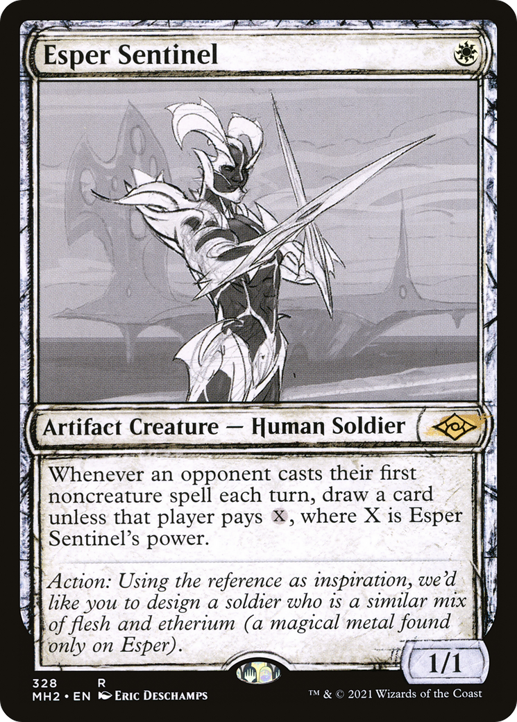 Esper Sentinel (MH2-328) - Modern Horizons 2: (Showcase) - Premium MTG Single from Wizards of the Coast - Just $31.51! Shop now at Game Crave Tournament Store