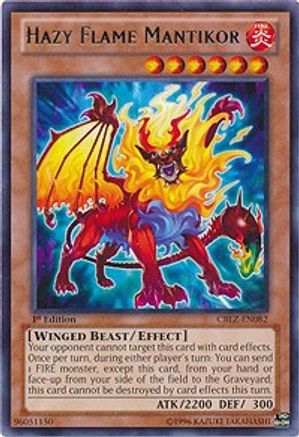 Hazy Flame Mantikor (CBLZ-EN082) - Cosmo Blazer 1st Edition - Premium Yugioh Single from Konami - Just $0.25! Shop now at Game Crave Tournament Store