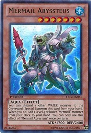 Mermail Abyssteus (CBLZ-EN083) - Cosmo Blazer 1st Edition - Premium Yugioh Single from Konami - Just $4.28! Shop now at Game Crave Tournament Store