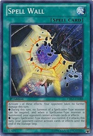 Spell Wall (CBLZ-EN088) - Cosmo Blazer Unlimited - Premium Yugioh Single from Konami - Just $0.25! Shop now at Game Crave Tournament Store