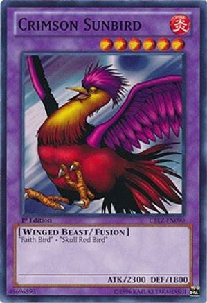 Crimson Sunbird (CBLZ-EN090) - Cosmo Blazer Unlimited - Premium Yugioh Single from Konami - Just $0.25! Shop now at Game Crave Tournament Store