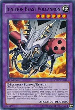 Ignition Beast Volcannon (CBLZ-EN091) - Cosmo Blazer Unlimited - Premium Yugioh Single from Konami - Just $0.25! Shop now at Game Crave Tournament Store