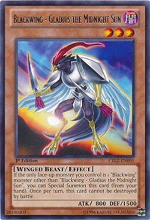 Blackwing - Gladius the Midnight Sun (CBLZ-EN095) - Cosmo Blazer Unlimited - Premium Yugioh Single from Konami - Just $0.32! Shop now at Game Crave Tournament Store
