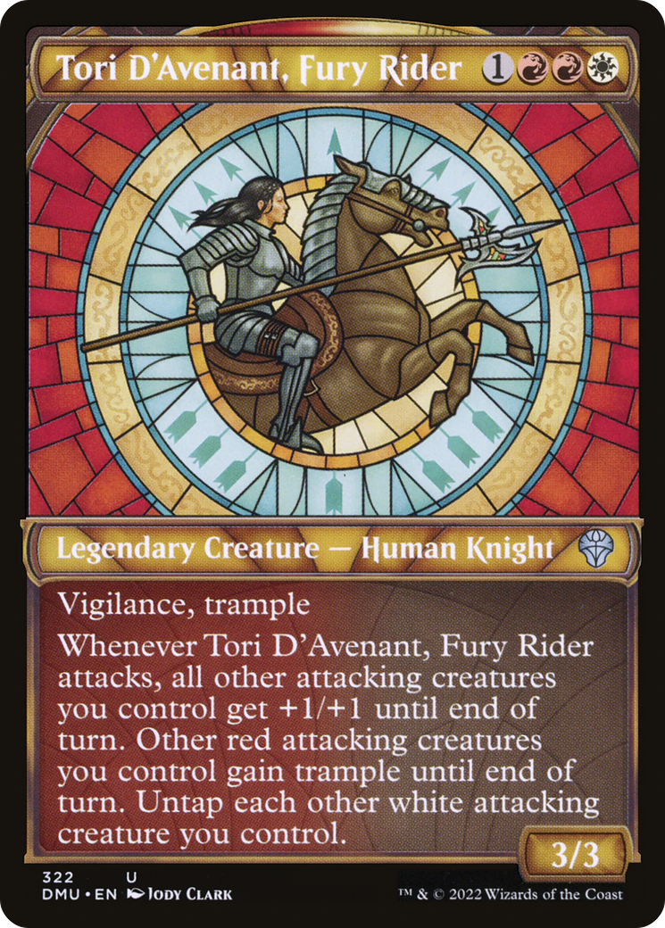 Tori D'Avenant, Fury Rider (DMU-322) - Dominaria United: (Showcase) - Premium MTG Single from Wizards of the Coast - Just $0.08! Shop now at Game Crave Tournament Store
